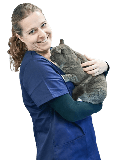 Malene - Dyrlæge - med kat